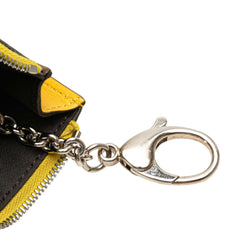 Zucca Embossed Leather Coin Pouch