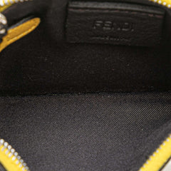 Zucca Embossed Leather Coin Pouch