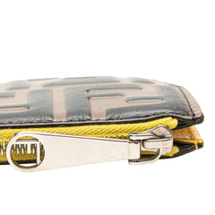 Zucca Embossed Leather Coin Pouch