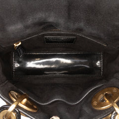 Mini Patent Cannage Studded Supple Lady Dior