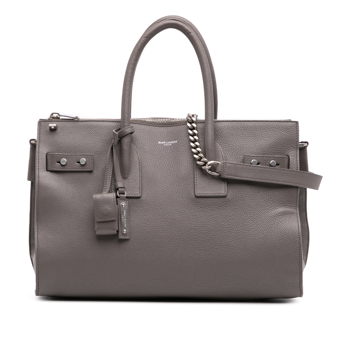 Small Grained Calfskin Supple Sac De Jour Satchel