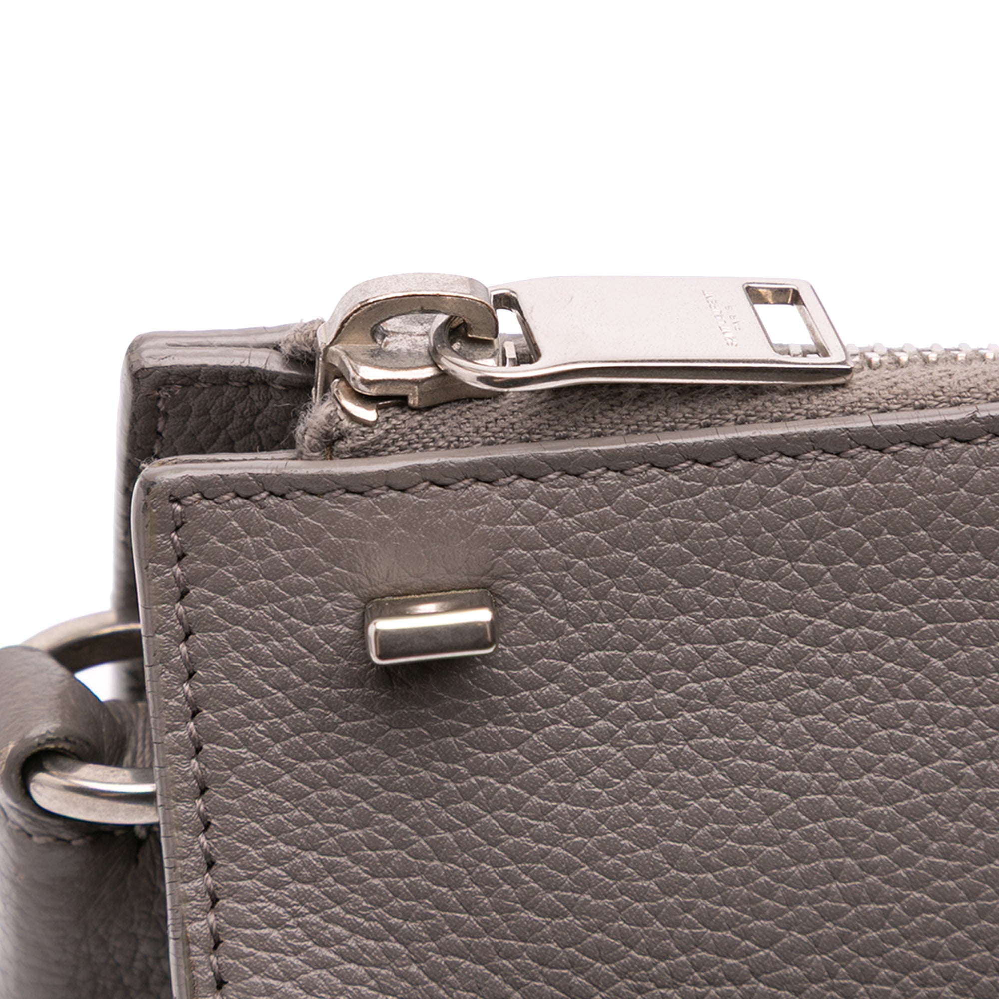 Small Grained Calfskin Supple Sac De Jour Satchel