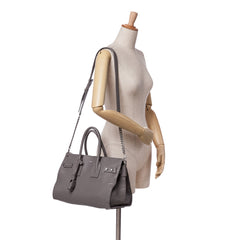 Small Grained Calfskin Supple Sac De Jour Satchel