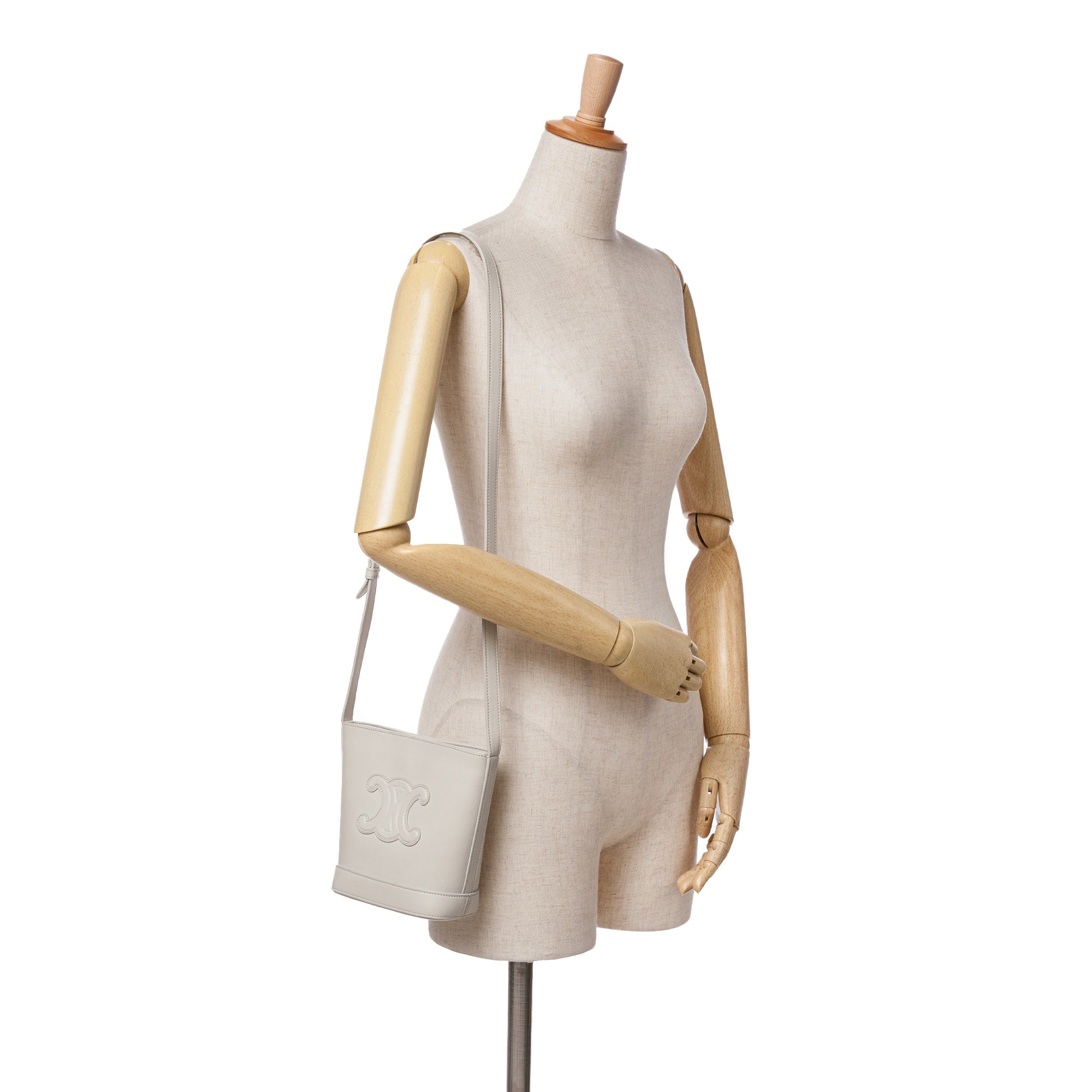Small Smooth Calfskin Cuir Triomphe Bucket Bag