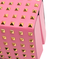Leather Rockstud Alcove Box Top Handle Bag