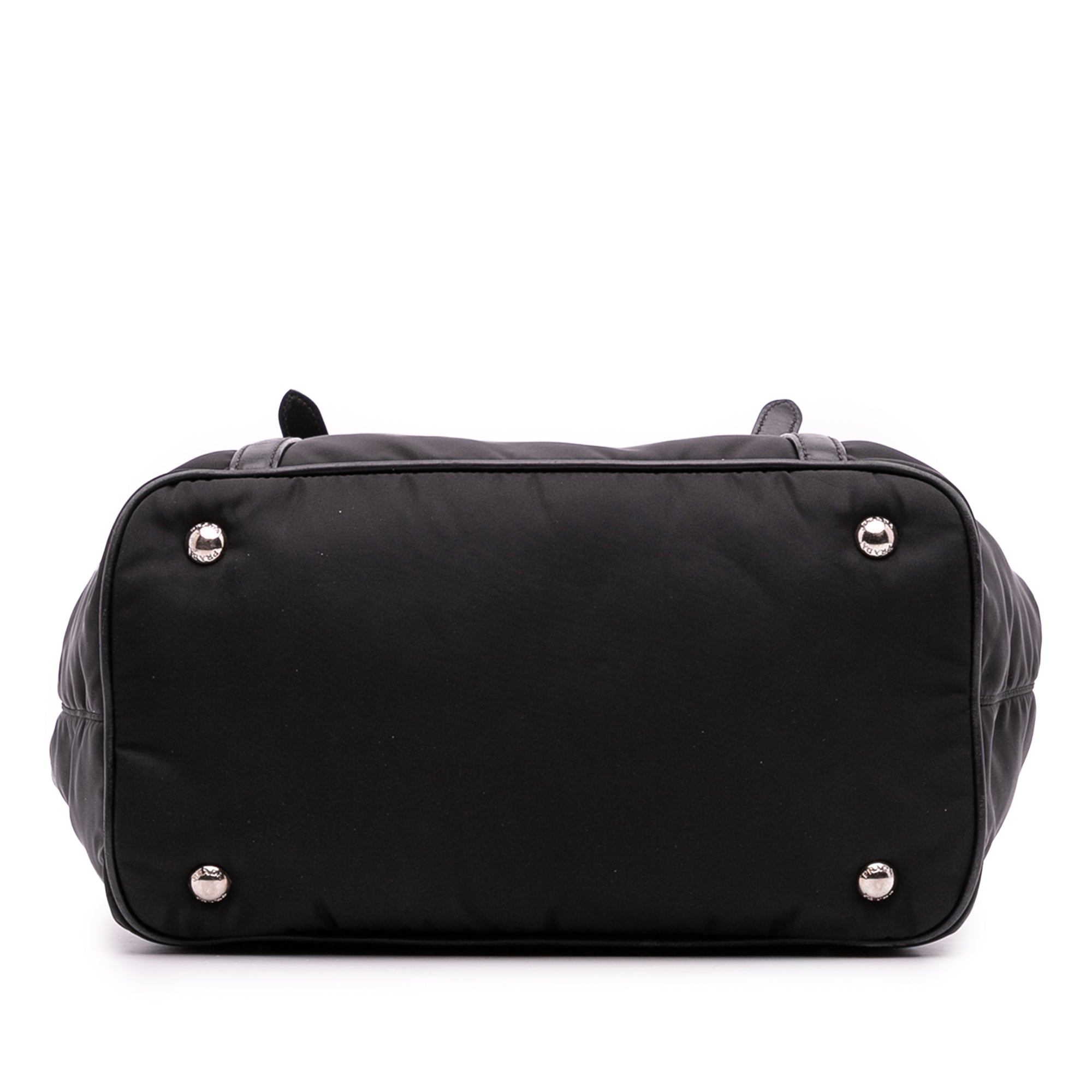 Vitello Trimmed Tessuto Satchel