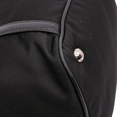 Vitello Trimmed Tessuto Satchel
