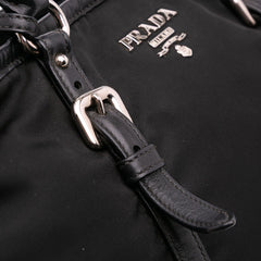 Vitello Trimmed Tessuto Satchel