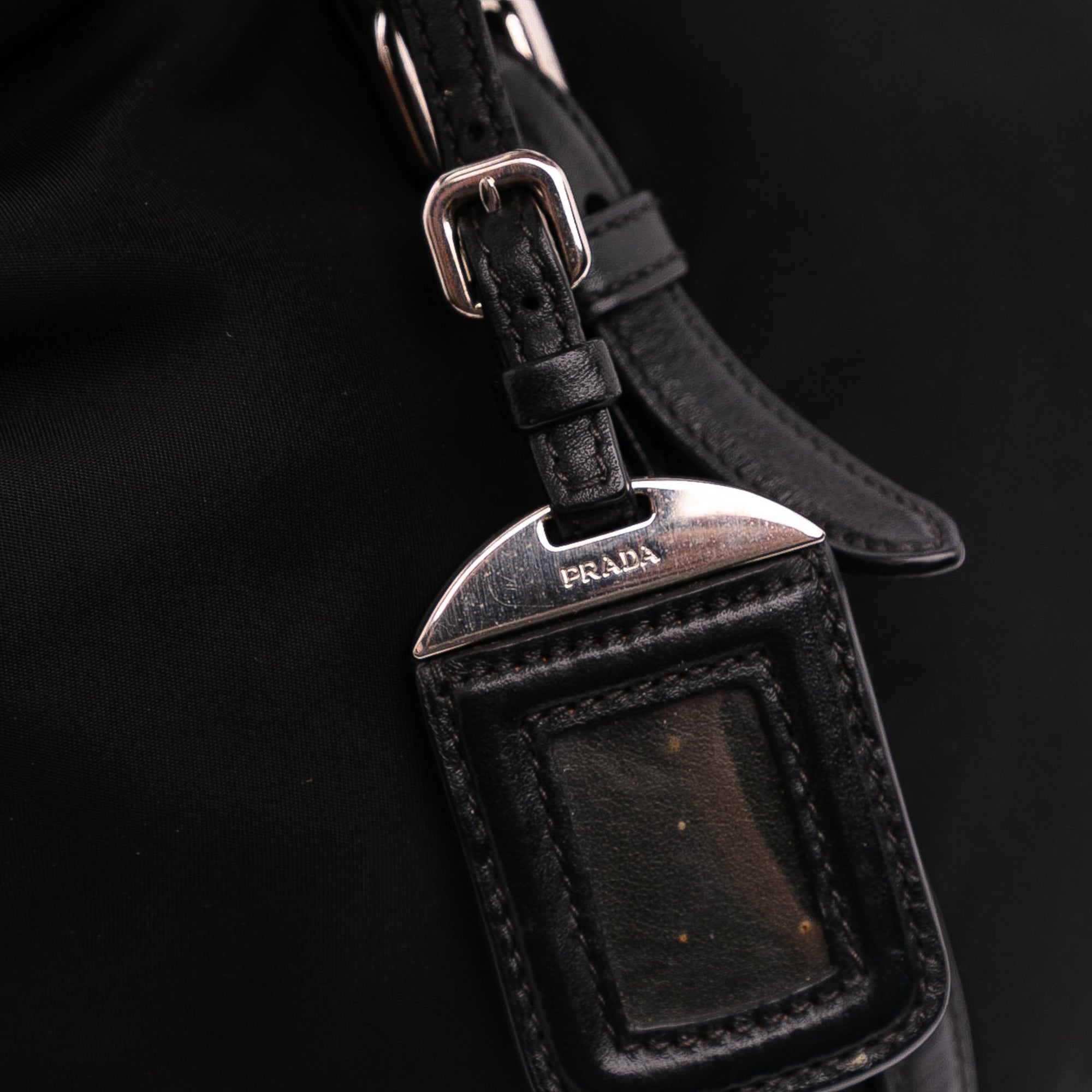 Vitello Trimmed Tessuto Satchel