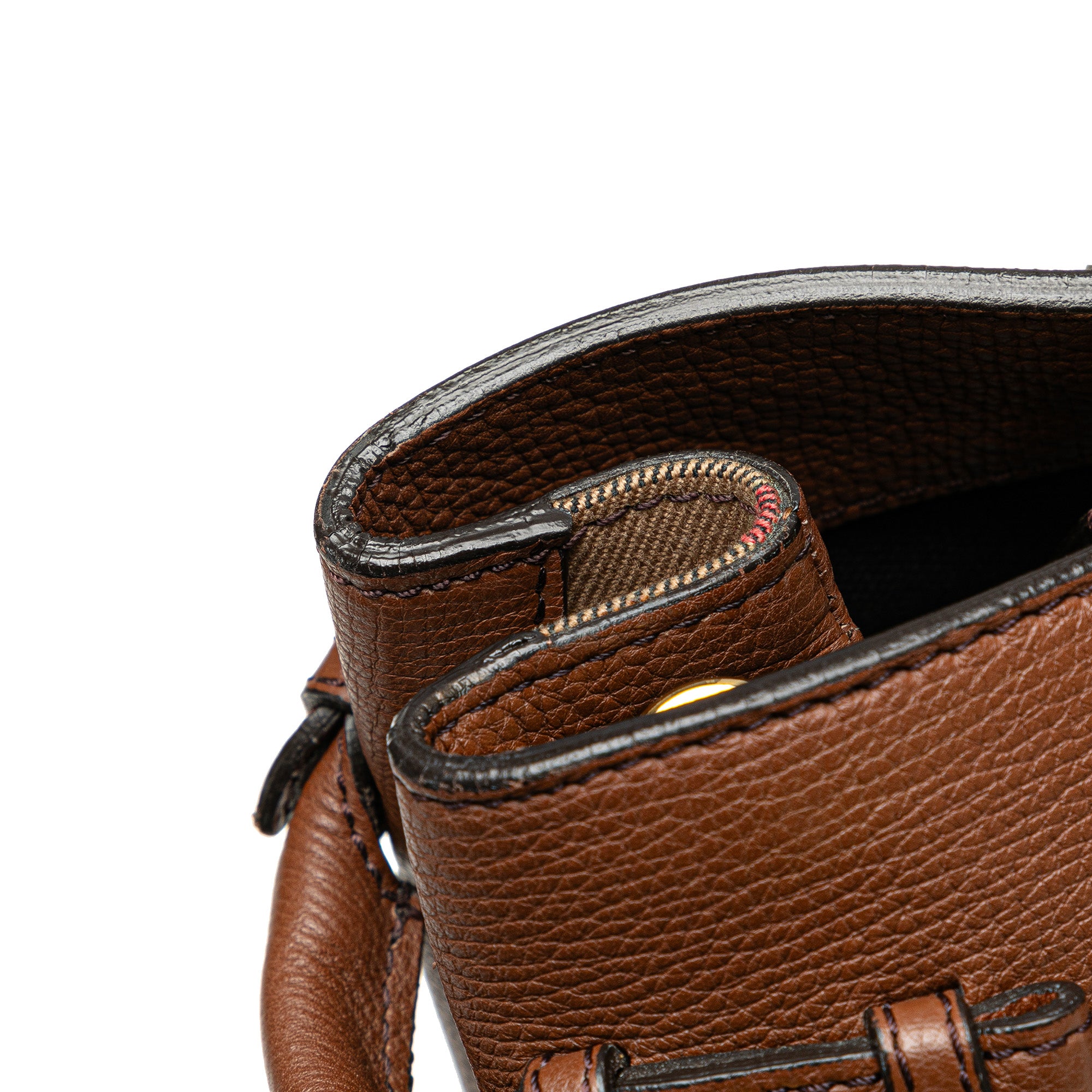 Medium Leather Banner Satchel