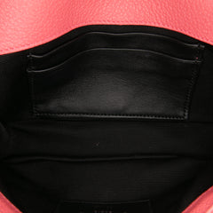 Baby Grained Calfskin Chevron Classic Monogram Chain Bag