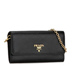 Saffiano Lux Wallet On Chain