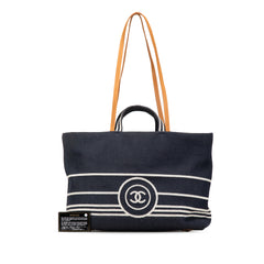 CC Large Denim Shopping Tote