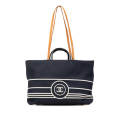 CC Large Denim Shopping Tote