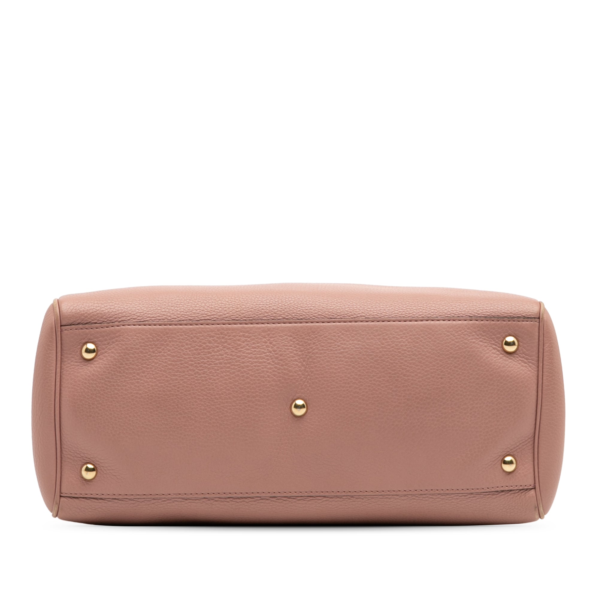 Medium Calfskin Bamboo Shopper Satchel