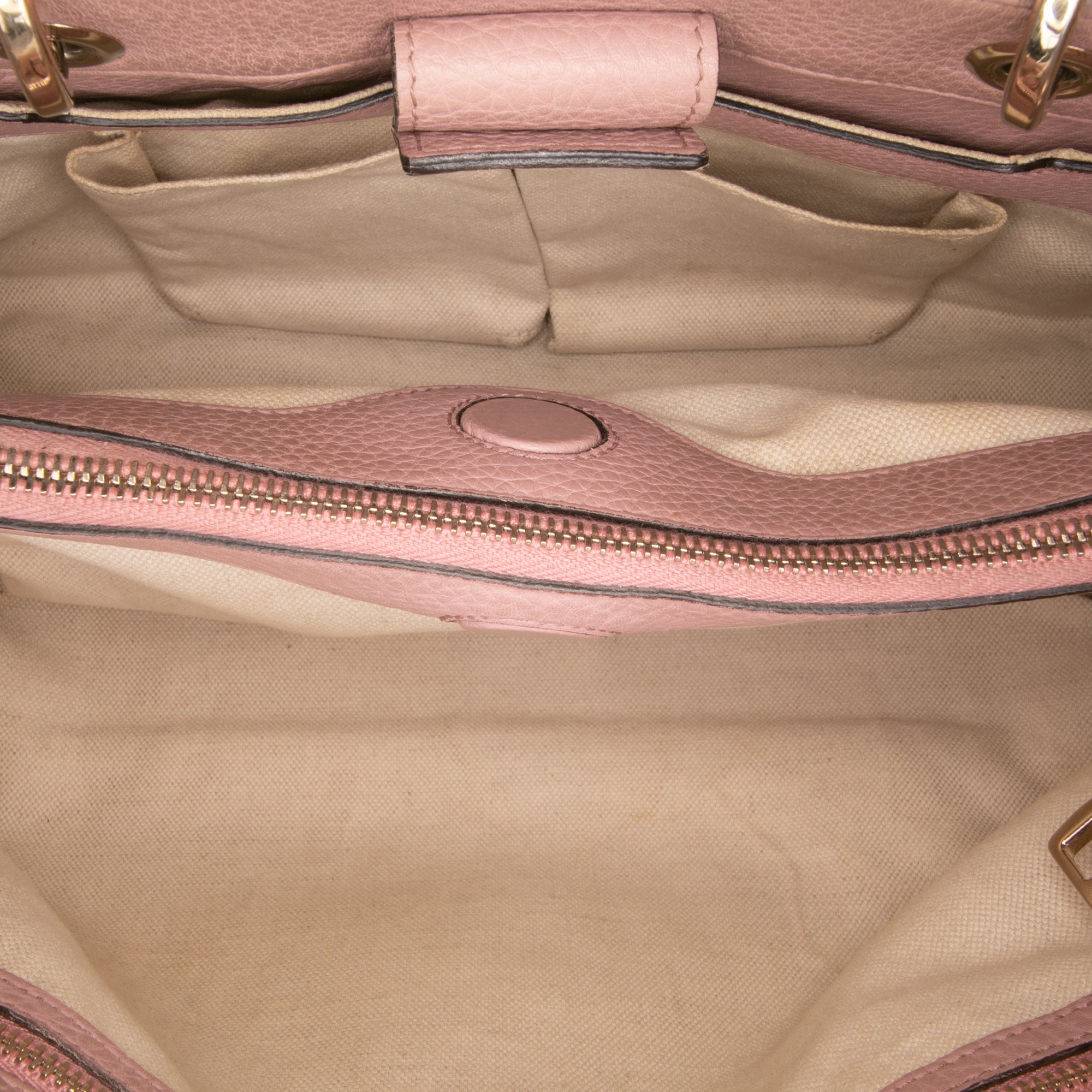Medium Calfskin Bamboo Shopper Satchel
