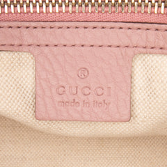 Medium Calfskin Bamboo Shopper Satchel