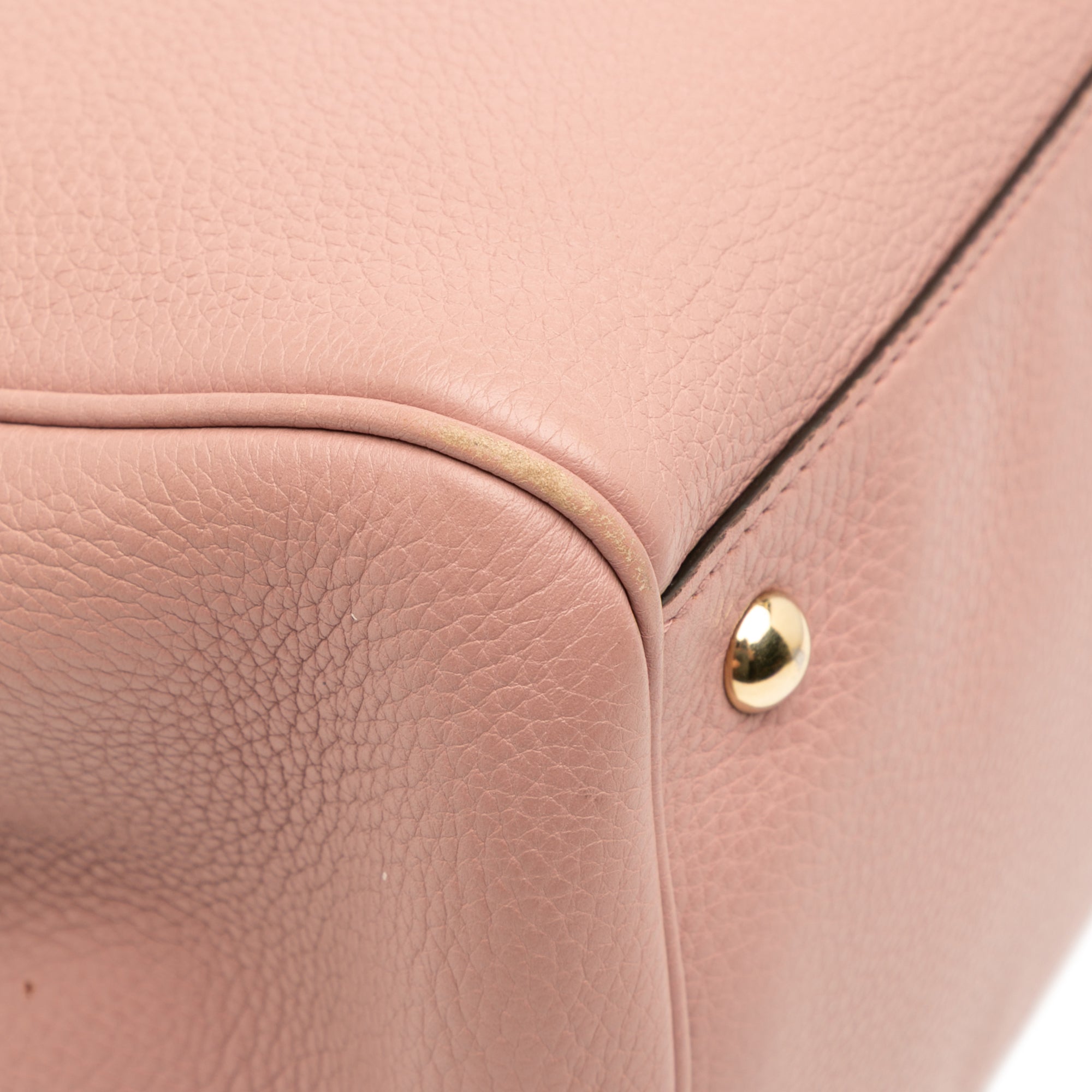 Medium Calfskin Bamboo Shopper Satchel