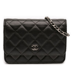 Mini CC Lambskin Wallet on Chain