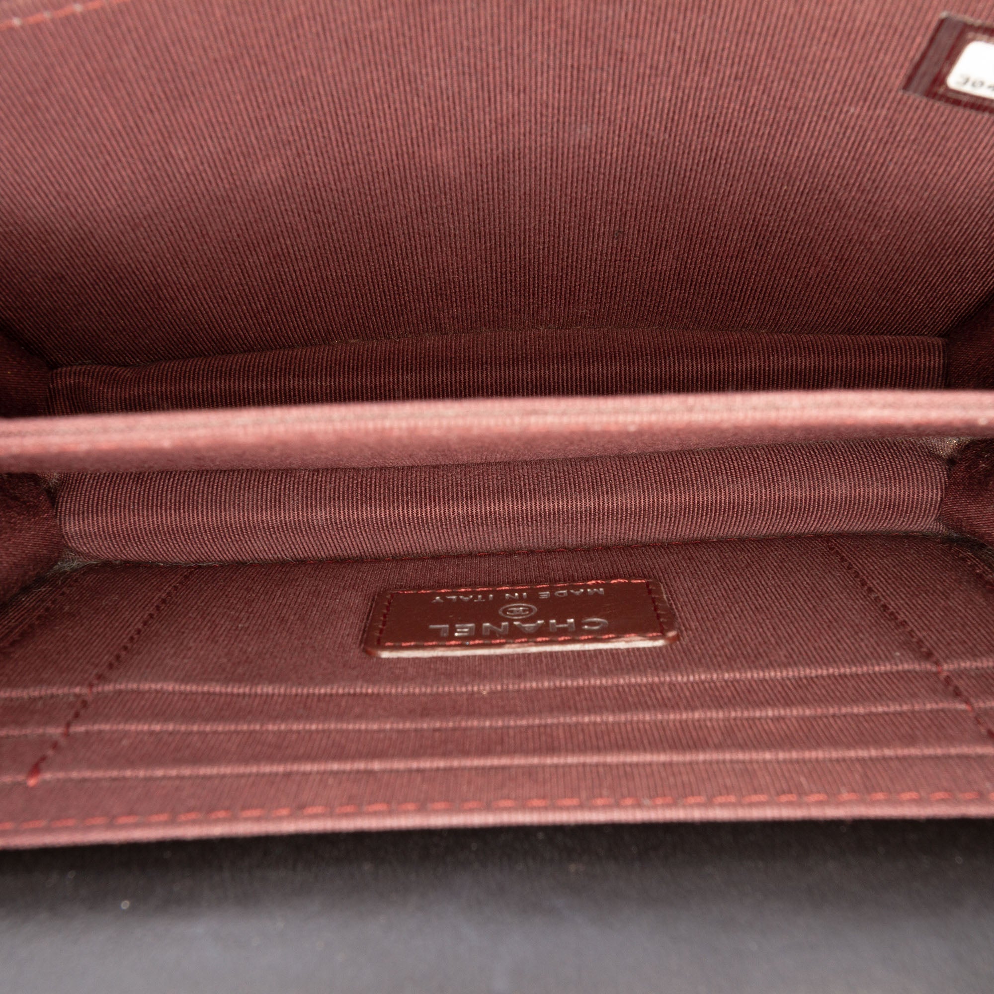 Mini CC Lambskin Wallet on Chain