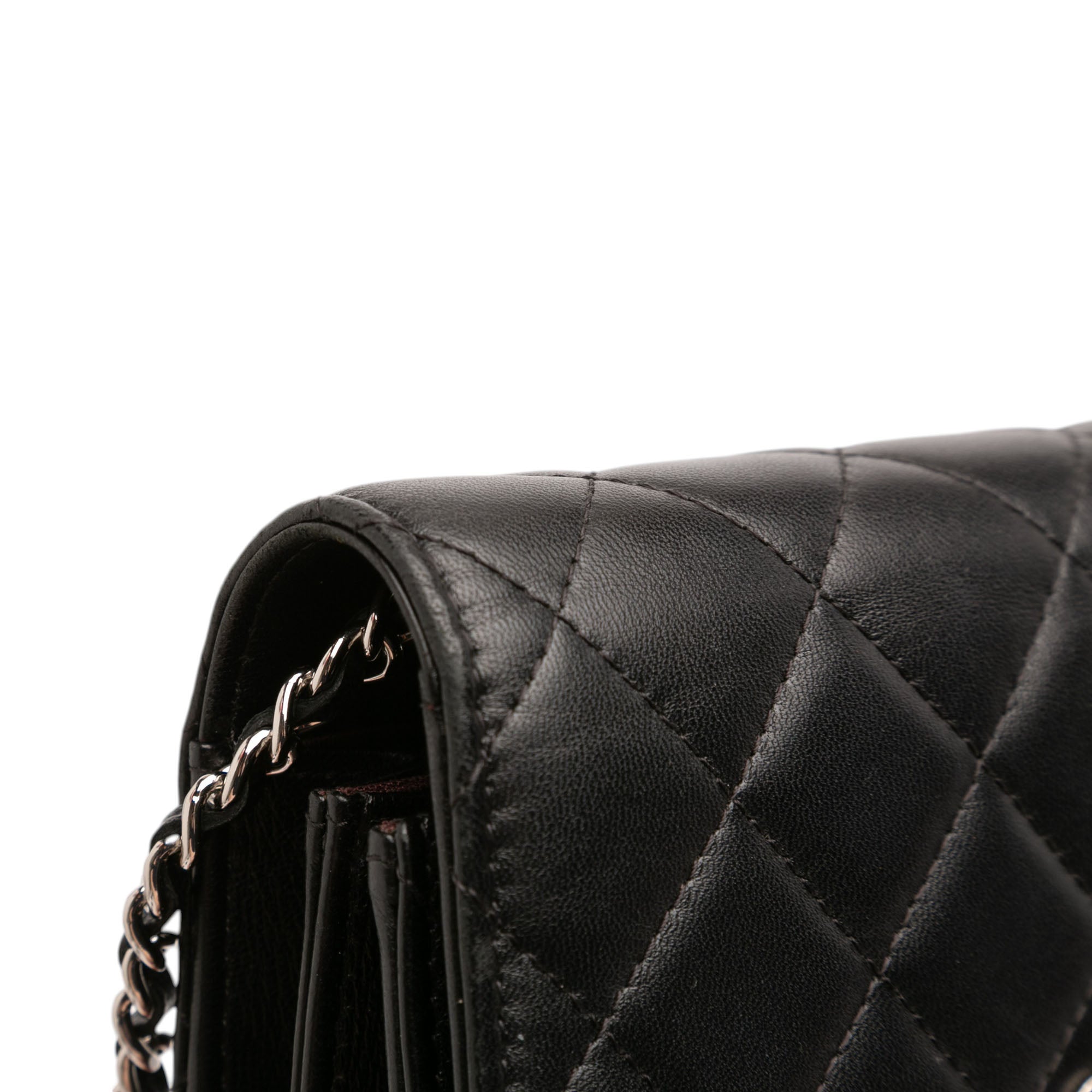 Mini CC Lambskin Wallet on Chain