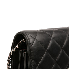 Mini CC Lambskin Wallet on Chain