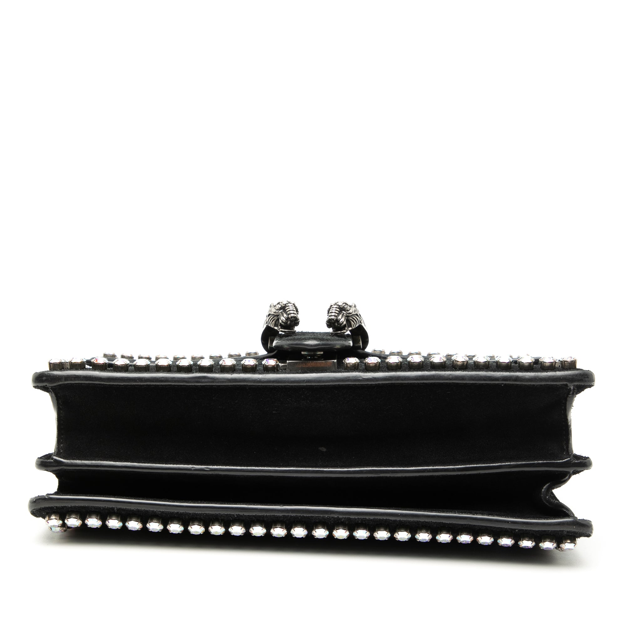 Small Suede Crystal Embellished Dionysus Shoulder Bag