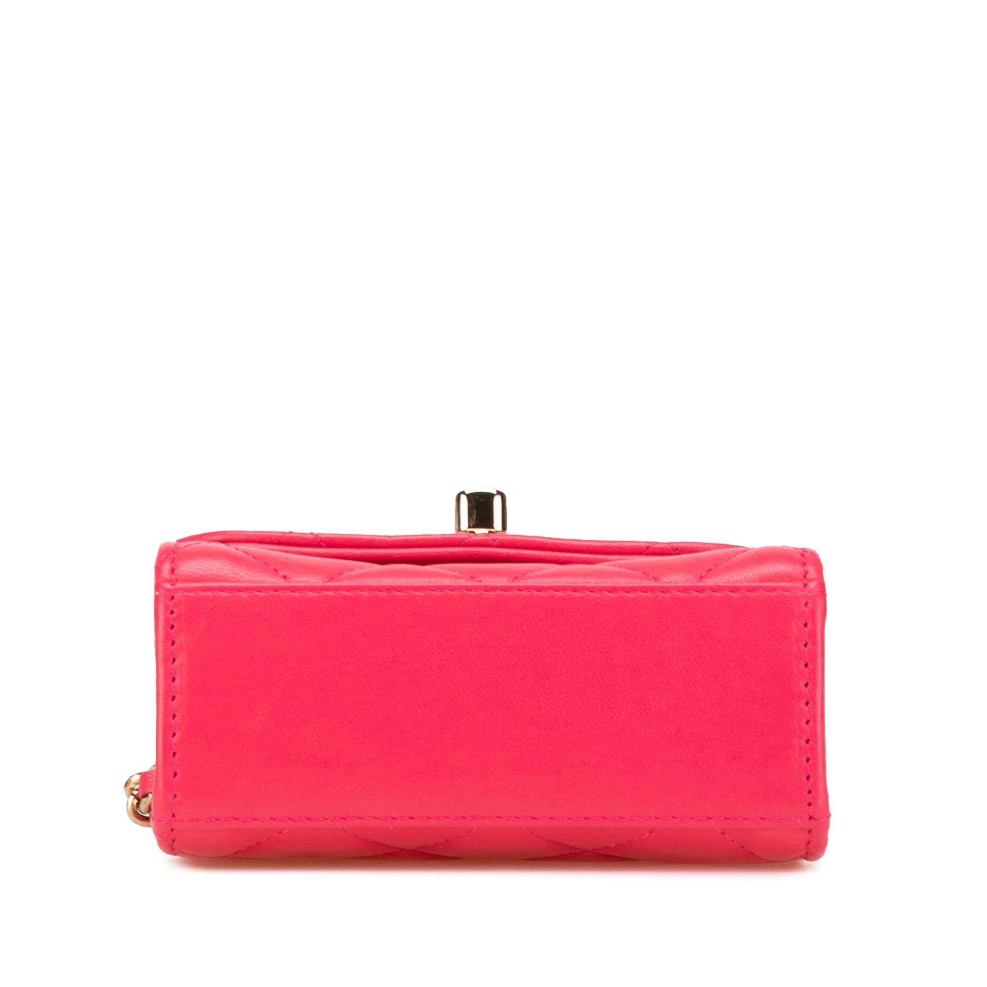 Mini Lambskin Trendy CC Clutch With Chain