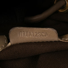 Small Leather and Mega Nova Check Canvas Warrior Hobo