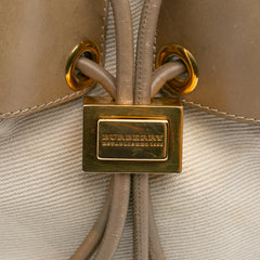 Small Leather and Mega Nova Check Canvas Warrior Hobo