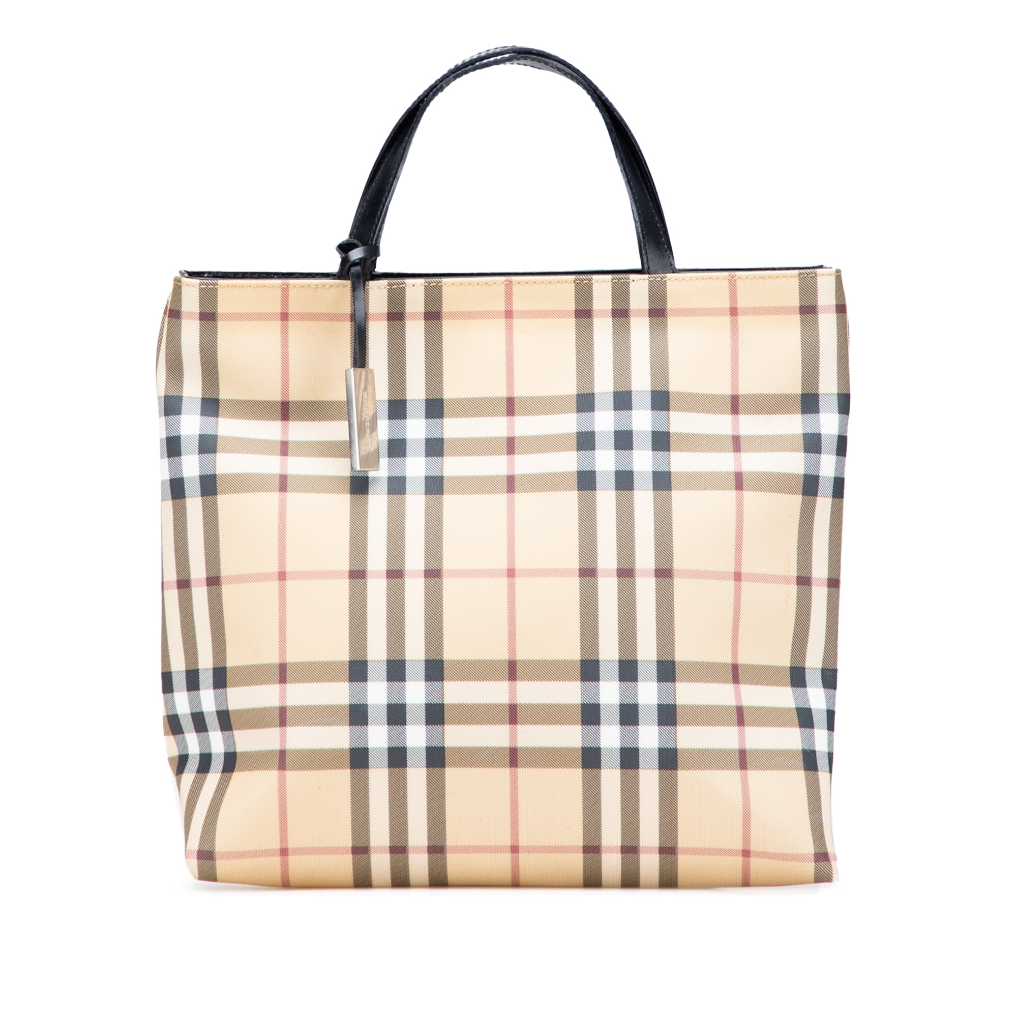 House Check Coated Canvas Tote