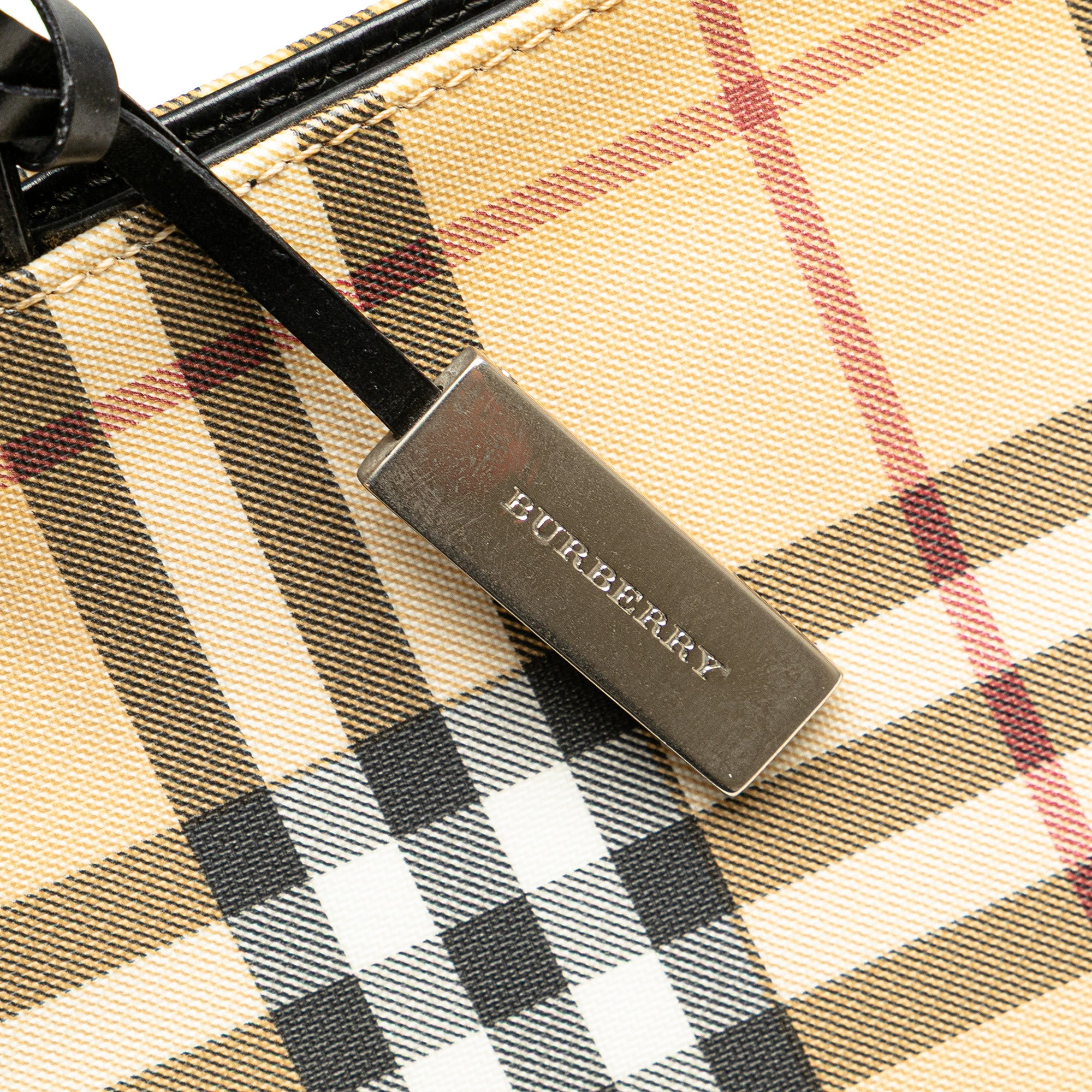 House Check Coated Canvas Tote