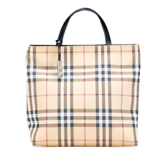 House Check Coated Canvas Tote