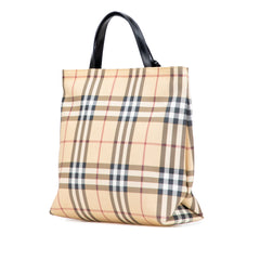 House Check Coated Canvas Tote