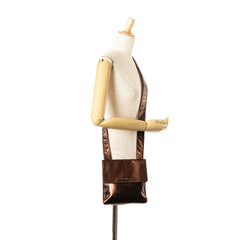 Metallic Lambskin Flap Crossbody