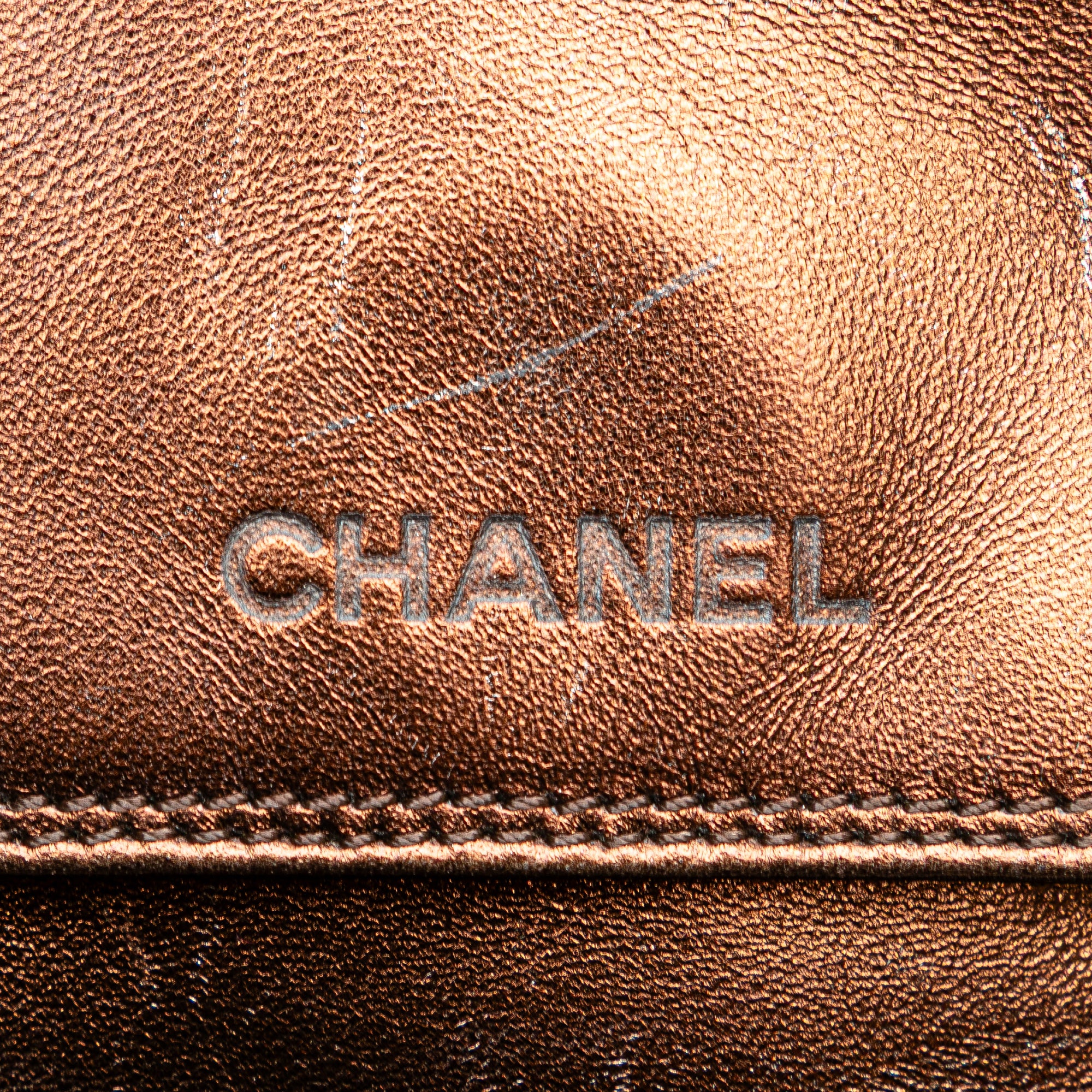 Metallic Lambskin Flap Crossbody