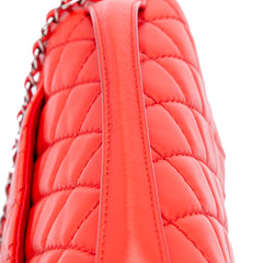 Jumbo Lambskin Easy Carry Flap Satchel