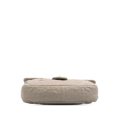 Large Quilted Iridescent Calfskin Coco Pleats Flap