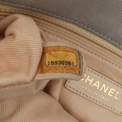 Large Quilted Iridescent Calfskin Coco Pleats Flap