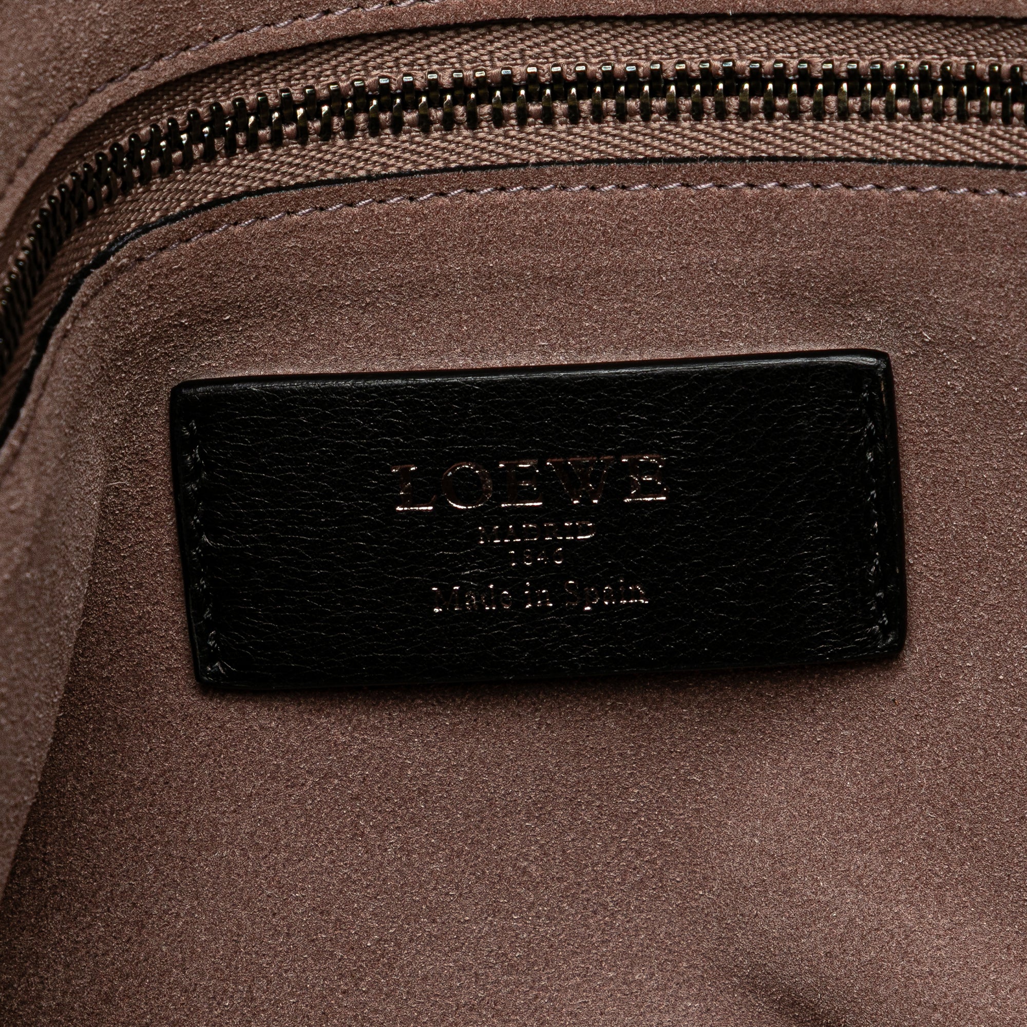Embossed Leather Canela Boston Bag