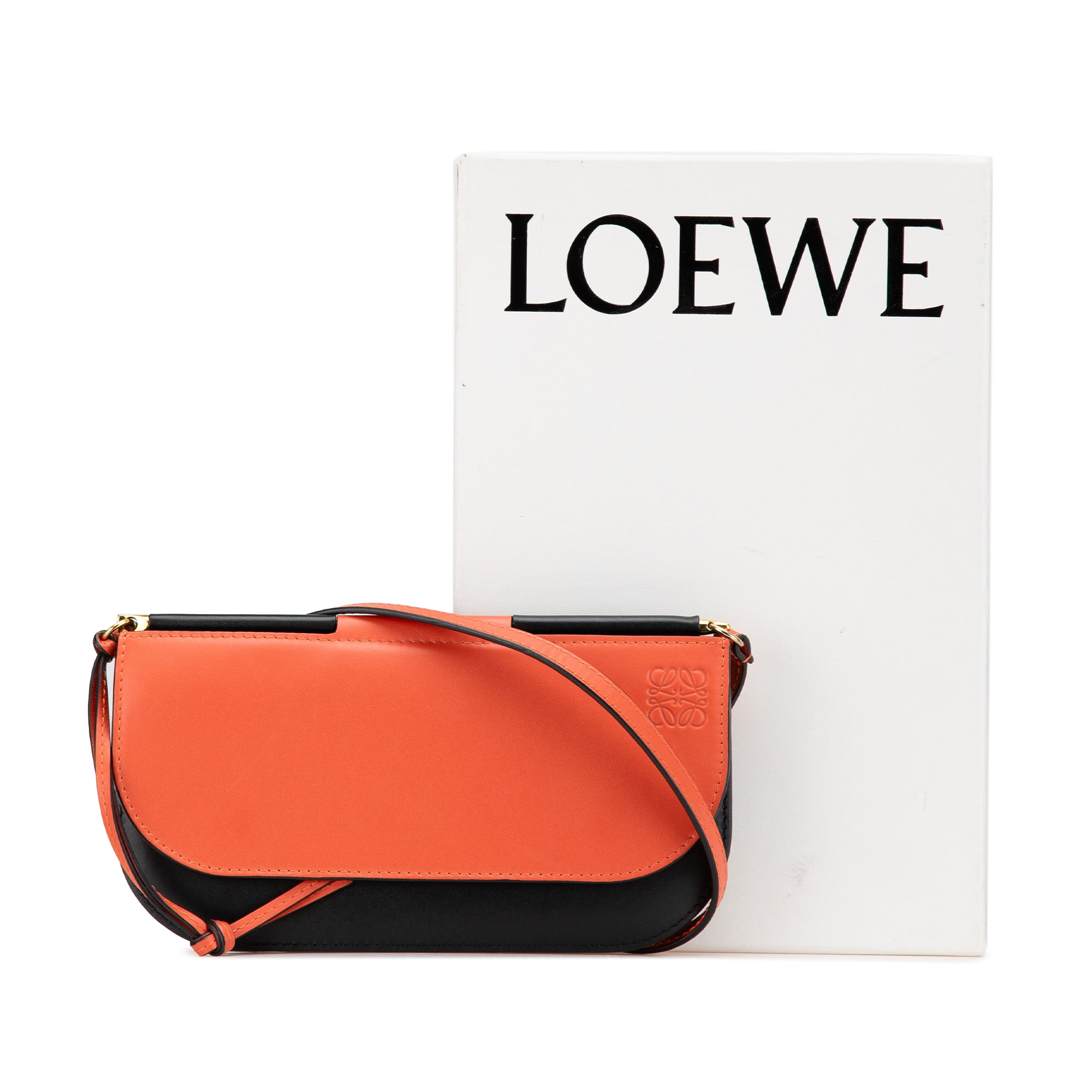 Bicolor Leather Gate Pochette Crossbody