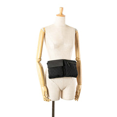 GG Canvas Double Pocket Belt Bag