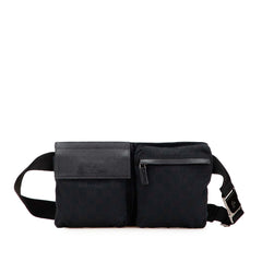 GG Canvas Double Pocket Belt Bag