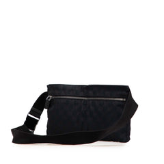 GG Canvas Double Pocket Belt Bag