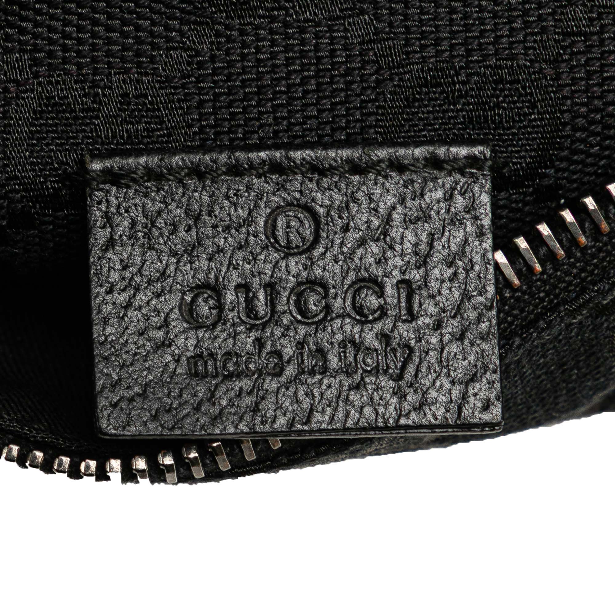 GG Canvas Double Pocket Belt Bag