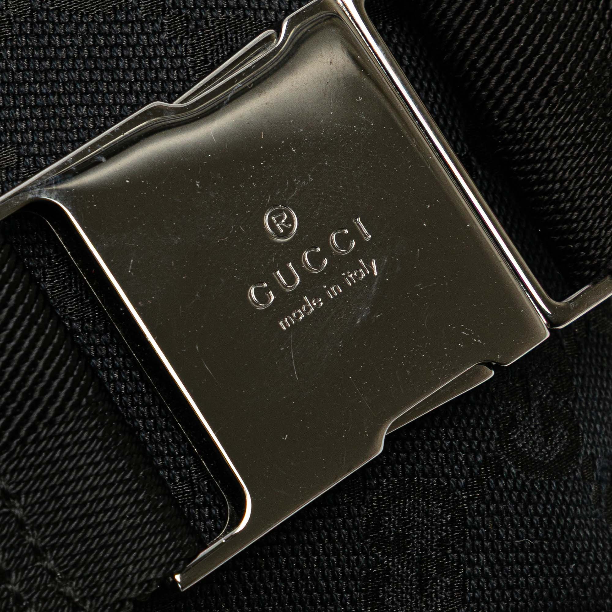 GG Canvas Double Pocket Belt Bag