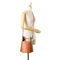 Calfskin Bamboo Bucket Bag