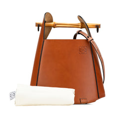 Calfskin Bamboo Bucket Bag