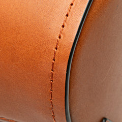 Calfskin Bamboo Bucket Bag