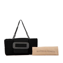Canvas Intrecciato Buckle Flap